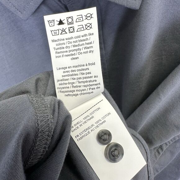 UNTUCKit Gray Huber Shirt Casual Jersey Knit Classic Button Front Mens Size XXXL - Picture 9 of 9